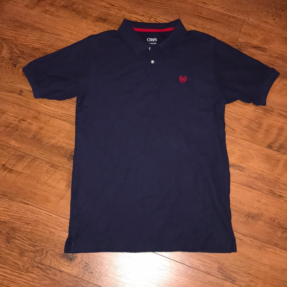 Navy Chaps Boys Youth Polo Shirt XL 18 20 Top